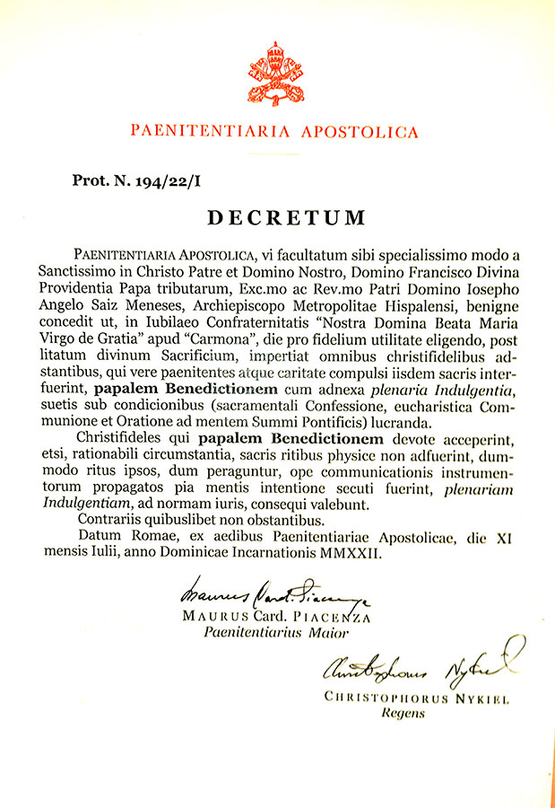 decreto jubilar